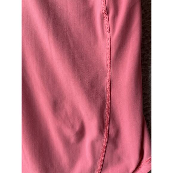 Lululemon Tank Top Medium 8 Mesh Panel Wide Strap Stretchy Salmon Pink Athletic - Picture 12 of 16